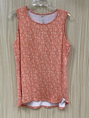Zuda Orange Print Tank Top Size Medium